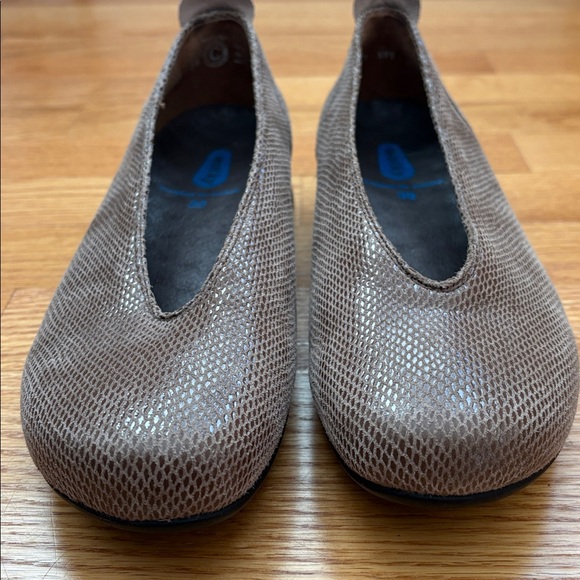 Wolky 359 Taupe Snakeskin Embossed Ballet Flats Comfort Size EU 39 US 8-8.5 - Picture 4 of 9